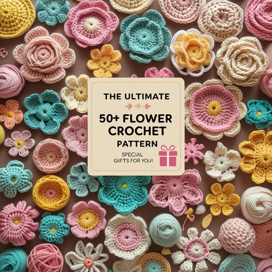 50+ Crochet Flower Bouquet Patterns | DIY Digital Bundle | Spring Wedding Decor | Amigurumi Crochet Patterns Bundle | Gift Idea