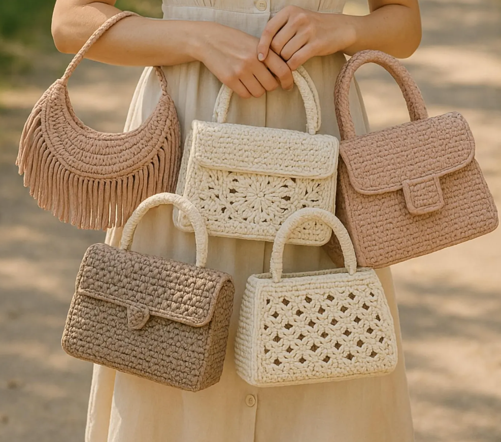 99+ Luxury Crochet Handbag Patterns – Instant Download, boho, modern, vintage, and structured styles Crochet Pattern Bag bundle, PDF files