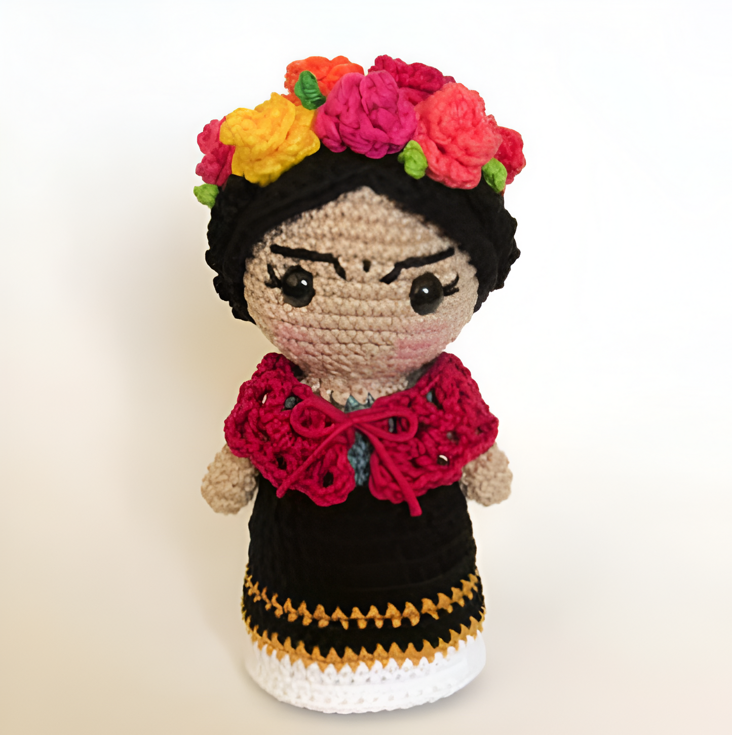 Frida Kahlo Amigurumi Doll Crochet Pattern, Frida Khalo, Mexican Doll, Frida Kahlo Art, Frida Kahlo Decor, Fridita, Frida Kahlo Gift, Frida