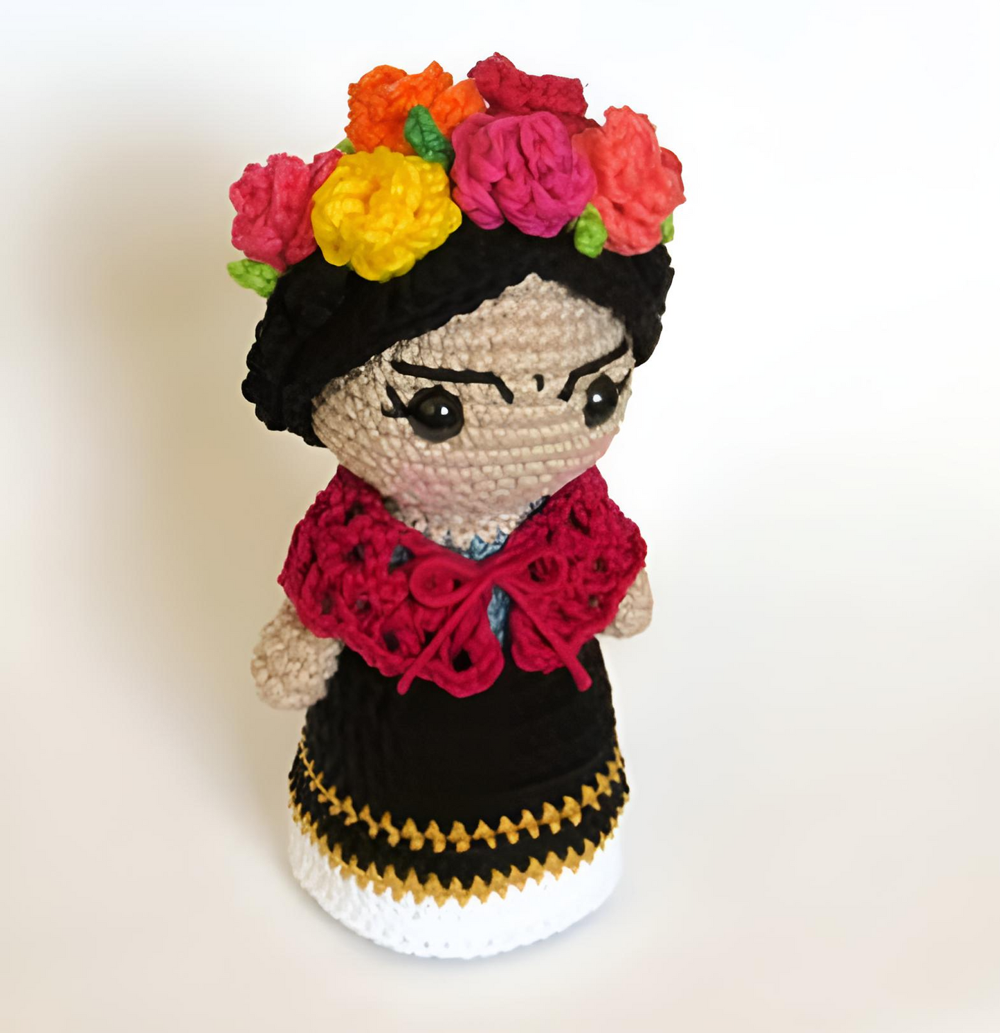 Frida Kahlo Amigurumi Doll Crochet Pattern, Frida Khalo, Mexican Doll, Frida Kahlo Art, Frida Kahlo Decor, Fridita, Frida Kahlo Gift, Frida