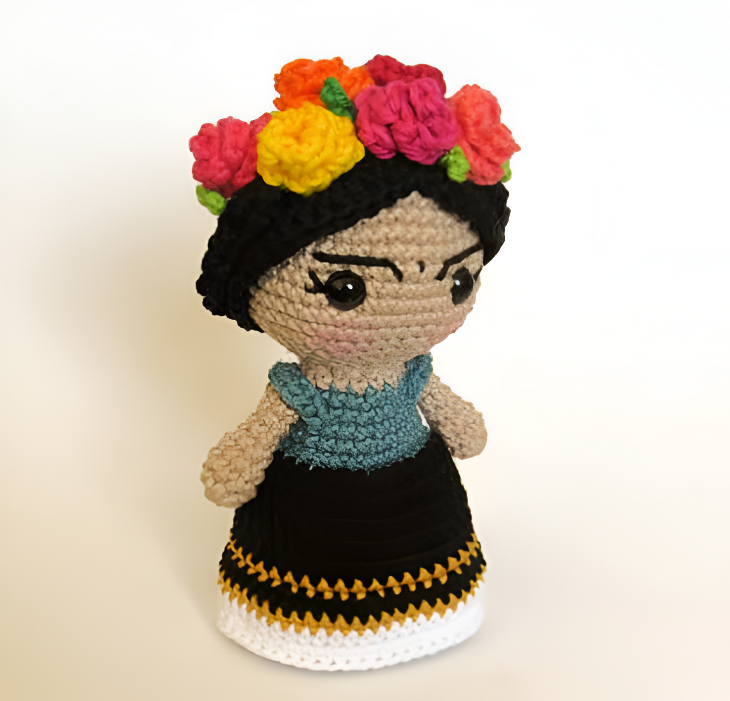 Frida Kahlo Amigurumi Doll Crochet Pattern, Frida Khalo, Mexican Doll, Frida Kahlo Art, Frida Kahlo Decor, Fridita, Frida Kahlo Gift, Frida