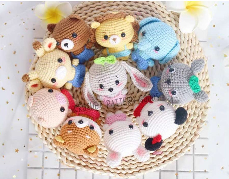 700+ Amigurumi Crochet Patterns Cartoon Crochet PATTERN Set Amigurumi Bundle, Princess Fairytale Superhero Doll Studio Cute Plush Toys, Bunny, Fox, Bear, Elephant